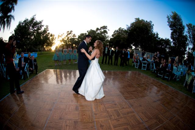 First dance on the lawn