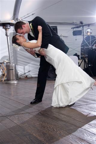 First dance in the tent
